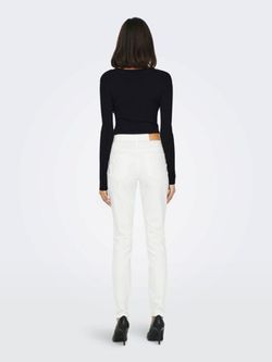 Pantalón 5 bolsillos elástico Jdy White