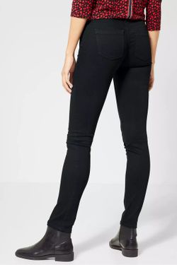 Pantaloni Street One neri a 5 tasche elasticizzati