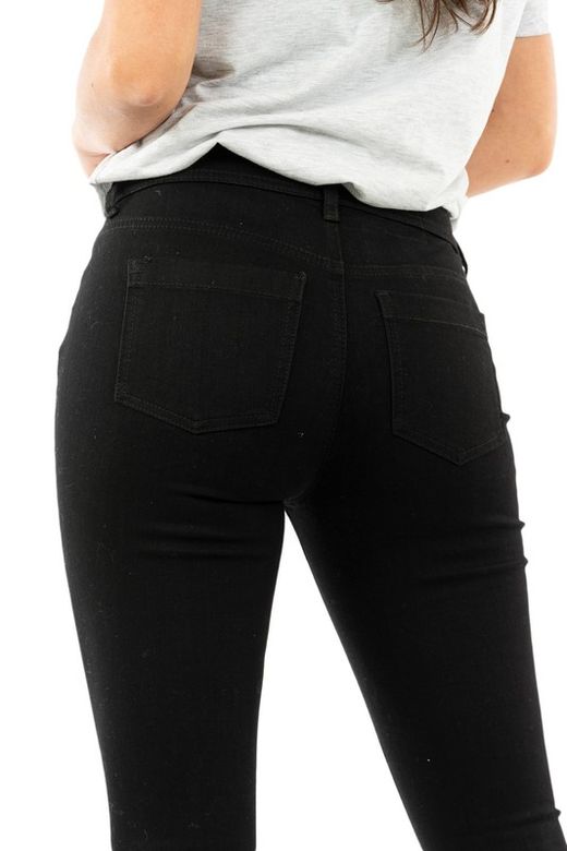 Pantaloni Street One neri a 5 tasche elasticizzati