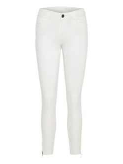 Noisy May Bright White Stretch-Knöchelhose mit 5 Taschen