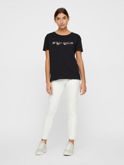 Noisy May Bright White Stretch-Knöchelhose mit 5 Taschen