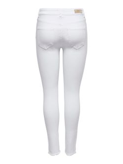 Pantalón 5 bolsillos elástico tobillero Only White