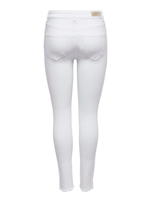 Pantalón 5 bolsillos elástico tobillero Only White