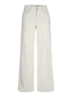 Pantalón 5 bolsillos HW de pana fina Jjxx Bone White