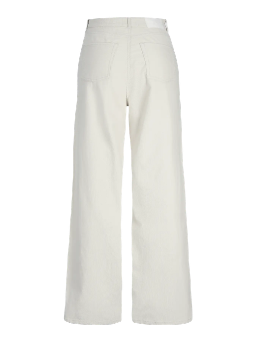 Pantalón 5 bolsillos HW de pana fina Jjxx Bone White