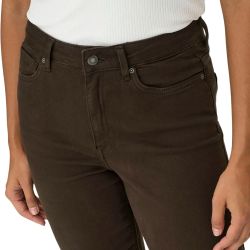Pantalón 5 bolsillos HW de pierna ancha Only Brown