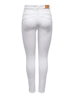 Pantalón 5 bolsillos HW elástico Jdy White