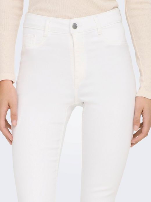 Pantalón 5 bolsillos HW elástico Jdy White