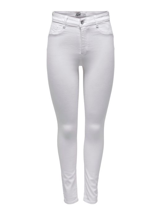 Pantalón 5 bolsillos HW elástico Jdy White