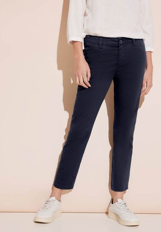 Pantalón 5 bolsillos liso Street One Deep Blue