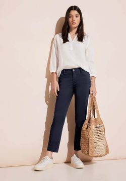 Pantalón 5 bolsillos liso Street One Deep Blue