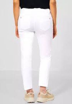 Pantalón 5 bolsillos tobillero Street One White