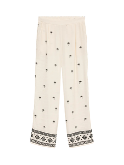 Pantalón 7/8 con dibujo palmeras Vero Moda Birch
