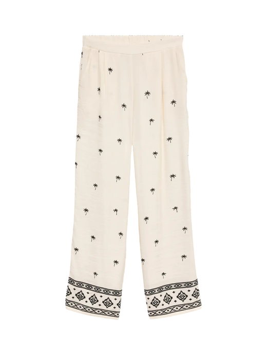 Pantalón 7/8 con dibujo palmeras Vero Moda Birch