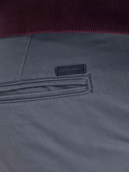 Pantalón algodón elástico con bolsillo francés Jack & Jones Asphalt