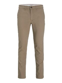 Pantalón algodón elástico con bolsillo francés Jack & Jones Beige