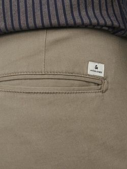 Pantalón algodón elástico con bolsillo francés Jack & Jones Beige