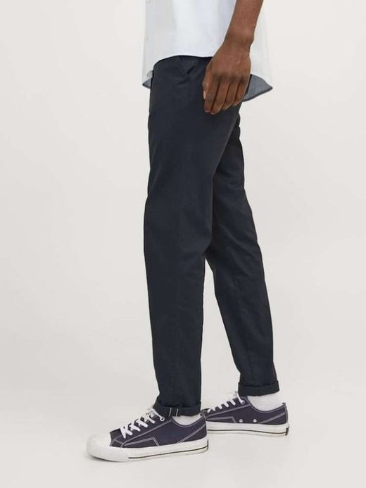 Pantalón algodón elástico Jack & Jones Dark Navy