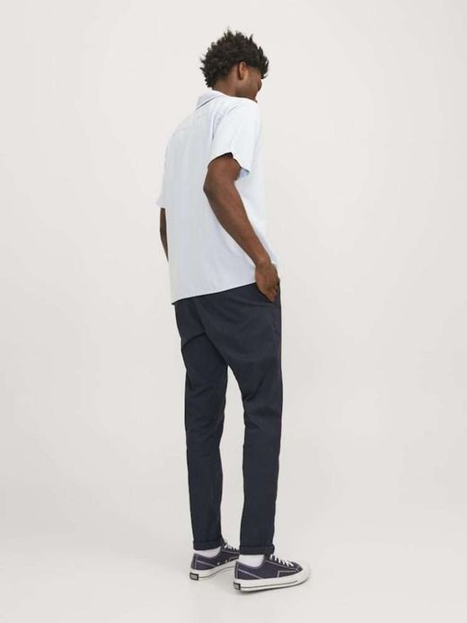 Pantalón algodón elástico Jack & Jones Dark Navy