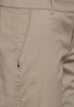 Pantalón algodón elástico Street One Beige