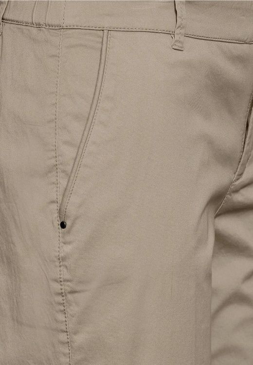 Pantalón algodón elástico Street One Beige