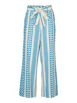 Pantalón ancho con cenefas Vero Moda Birch