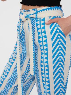 Pantalón ancho con cenefas Vero Moda Birch