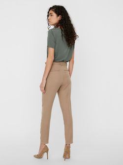 Pantalón ancho con cinturón Vero Moda Silver Mink