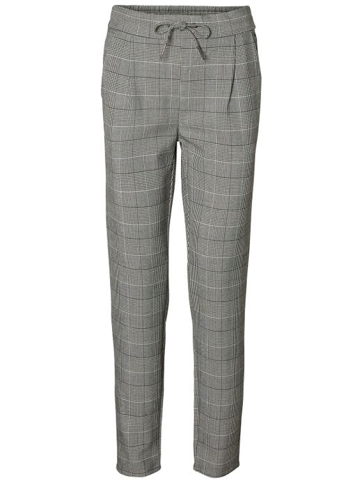 Vero Moda Gray Check Wide Trousers
