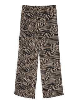 Pantalón ancho con estampado animal print Vero Moda Black