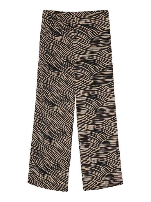 Pantalón ancho con estampado animal print Vero Moda Black