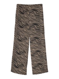 Pantalón ancho con estampado animal print Vero Moda Black