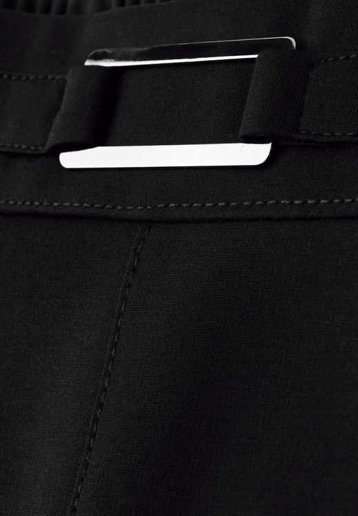 Pantalón ancho con goma Street One Black