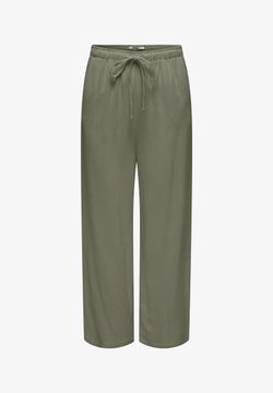 Pantalón ancho con goma y cordón Only Deep Lichen