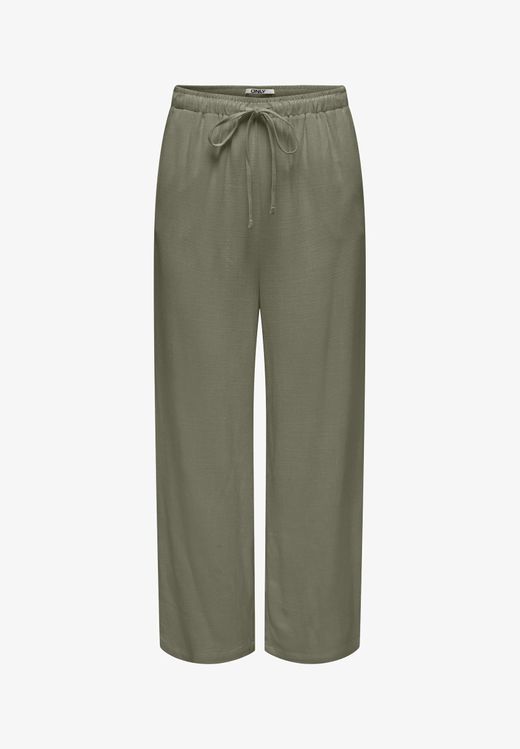 Pantalón ancho con goma y cordón Only Deep Lichen