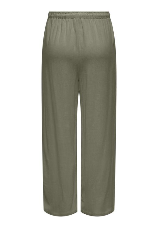 Pantalón ancho con goma y cordón Only Deep Lichen