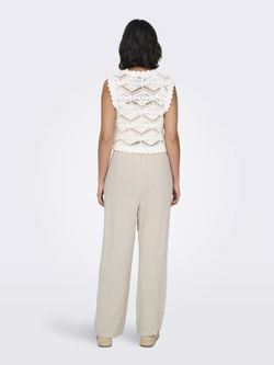 Pantalón ancho con goma y cordón Only Moonbean