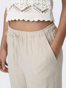 Pantalón ancho con goma y cordón Only Moonbean