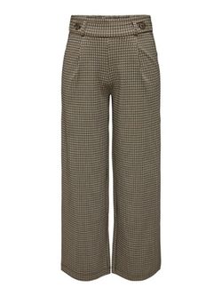 Pantalón ancho con muestra cuadro pequeño Jdy Brown
