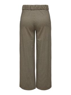 Pantalón ancho con muestra cuadro pequeño Jdy Brown