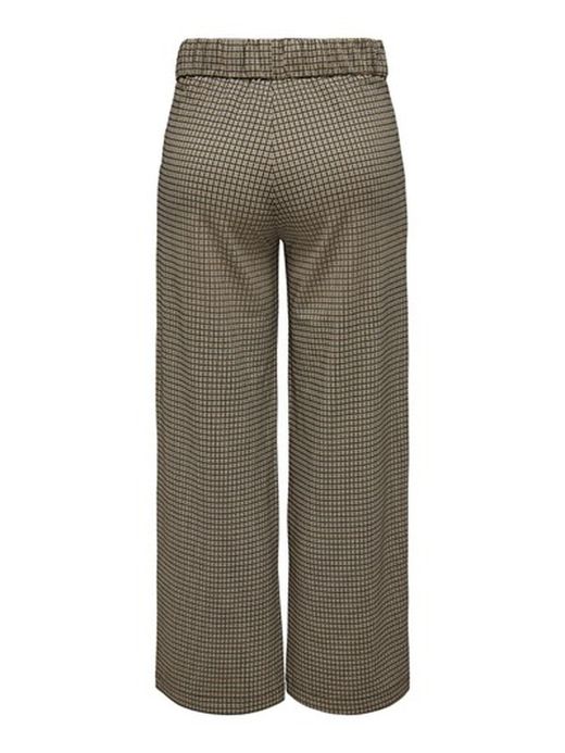 Pantalón ancho con muestra cuadro pequeño Jdy Brown