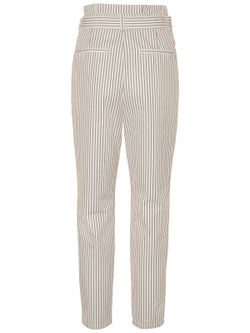 Wide pants with stripes and belt Vero Moda Snow White