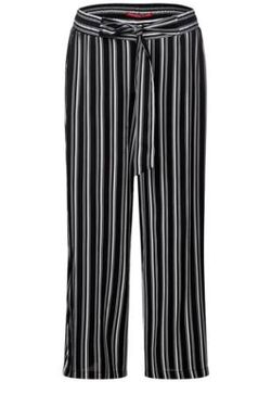 Pantalón ancho palazzo rayas verticales Street One Black