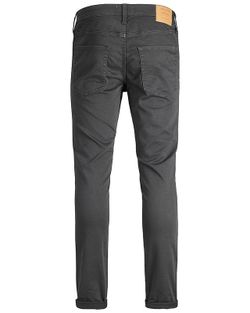 Basic Denim 5 Taschen elastisch Jack & Jones Dark Grey
