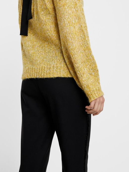 Basic elastic trousers with Vero Moda Black trim