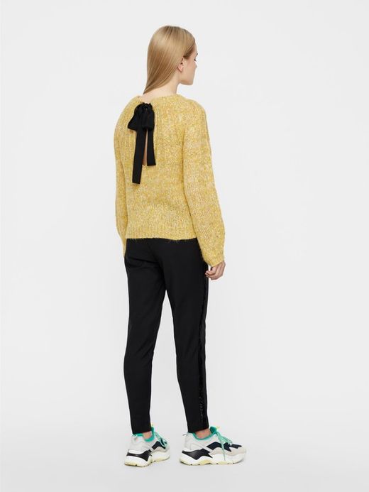 Basic elastic trousers with Vero Moda Black trim