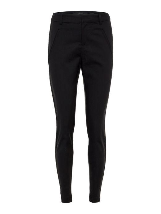 Basic elastic trousers with Vero Moda Black trim