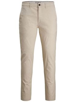Pantalón básico elástico Jack & Jones White Pepper
