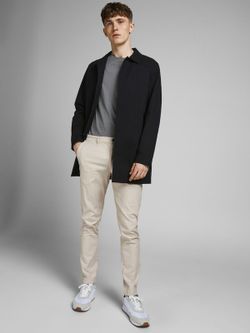 Pantalón básico elástico Jack & Jones White Pepper