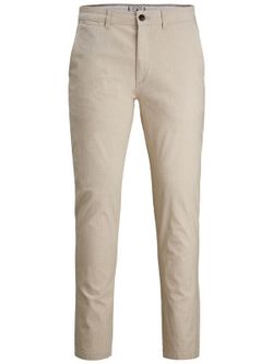 Pantalón básico elástico Jack & Jones White Pepper